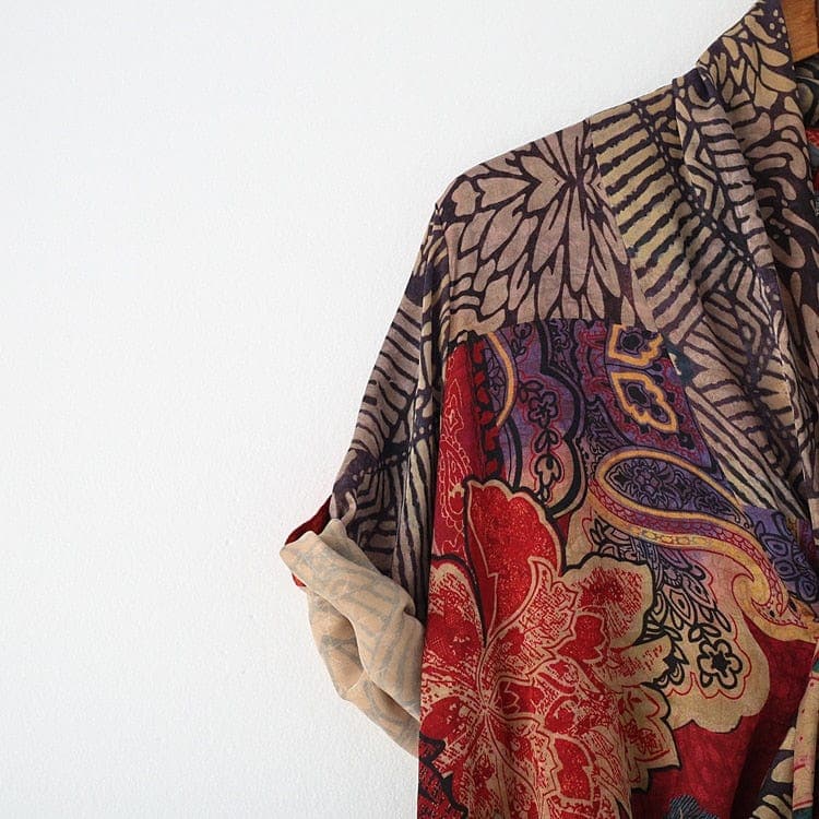 Silk Chinese Cross Tunic | Nirvana Buddha Trends