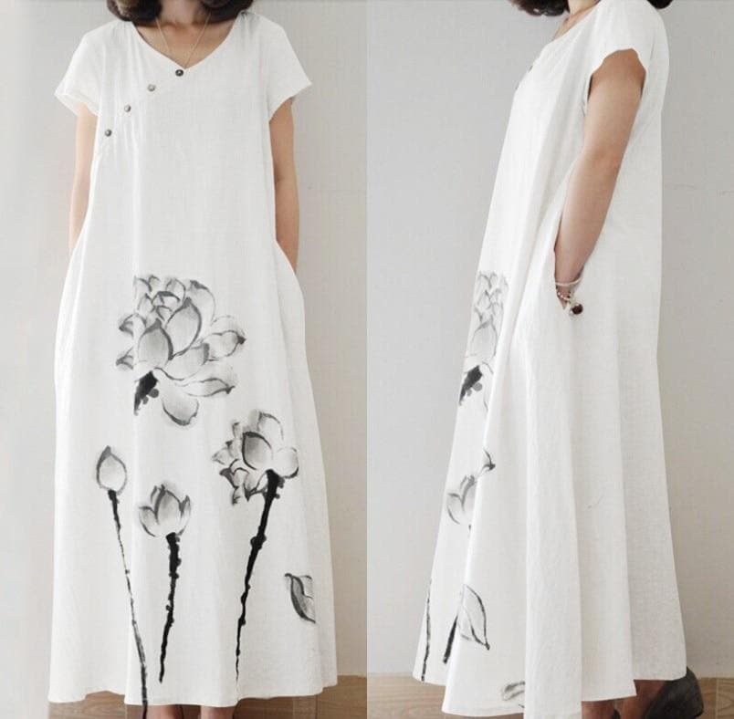 Soft Enya Lotus Dress Buddha Trends