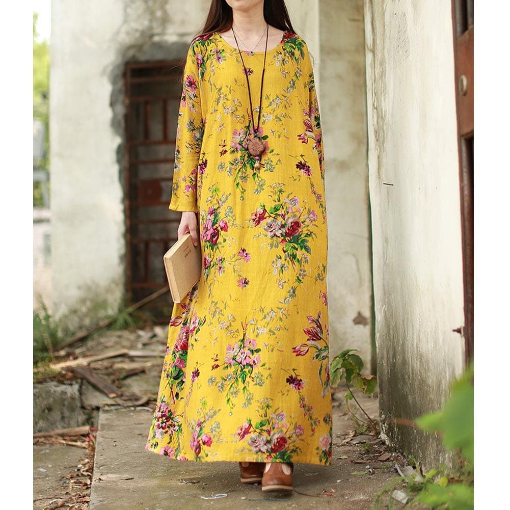 Oversized Floral Maxi Dress | Zen Buddha Trends