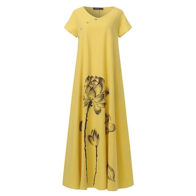 Soft Enya Lotus Dress Buddha Trends