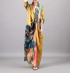 Asia Scenery Colourful Maxi Dress | Nirvana dylinoshop