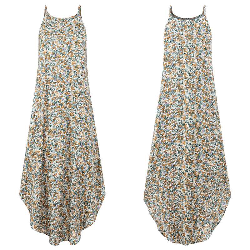 Boho Floral Print Plus Size Sundress dylinoshop