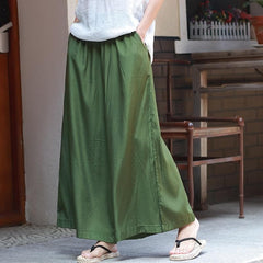 Elastic Waist Wide Leg Palazzo Pants  | Zen dylinoshop