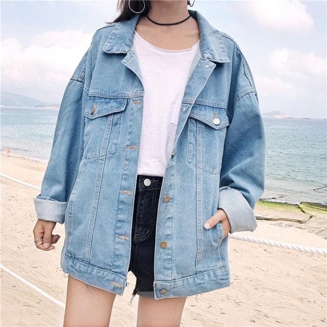 Embroidered Denim Jacket dylinoshop