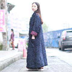 Floral Jacquard Trench Coat dylinoshop