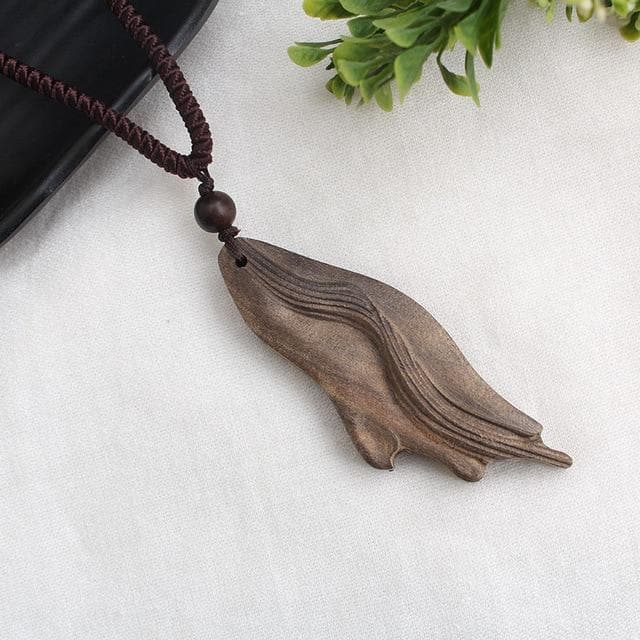 Flowing Sandalwood Pendant Necklace dylinoshop