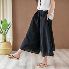 Flowy 3/4 Length Palazzo Pants | Zen dylinoshop