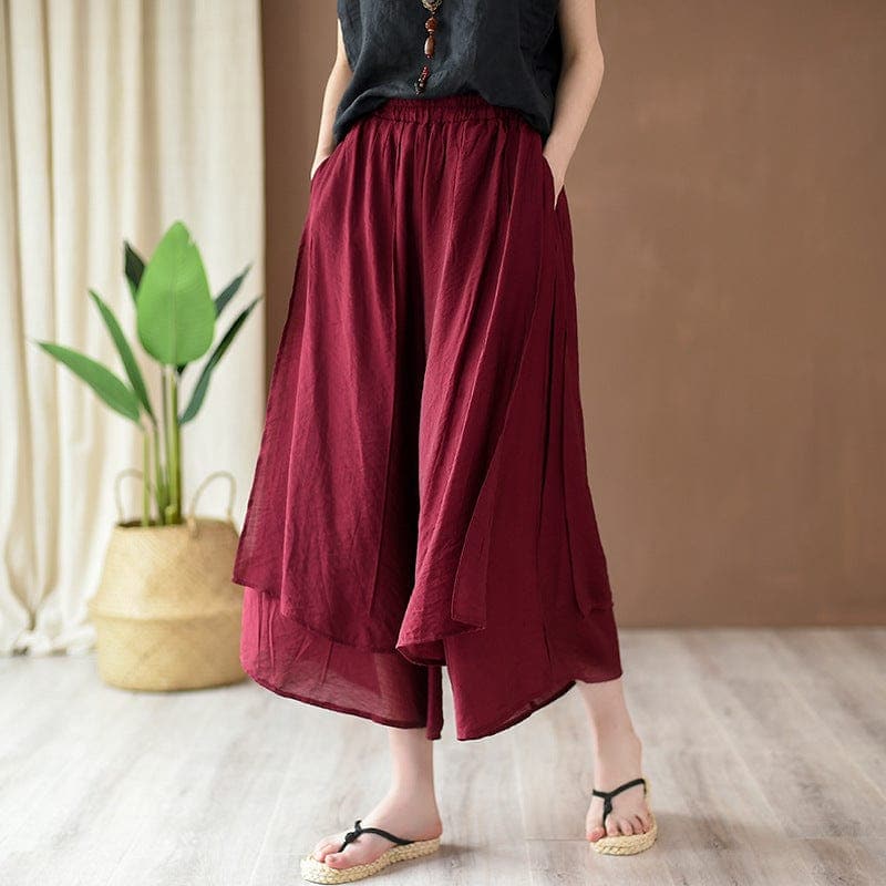 Flowy 3/4 Length Palazzo Pants | Zen dylinoshop