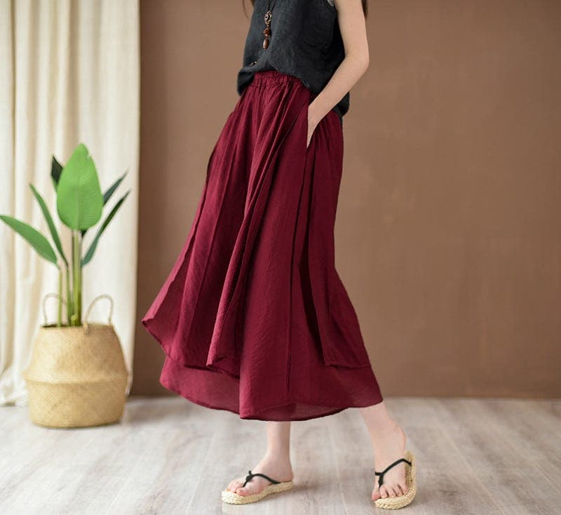 Flowy 3/4 Length Palazzo Pants | Zen dylinoshop