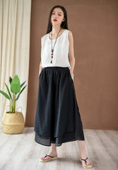 Flowy 3/4 Length Palazzo Pants | Zen dylinoshop