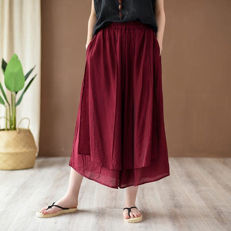 Flowy 3/4 Length Palazzo Pants | Zen dylinoshop