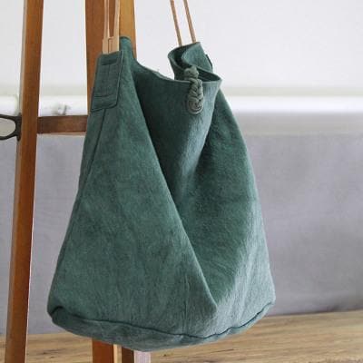 Cotton and Linen Handbag dylinoshop