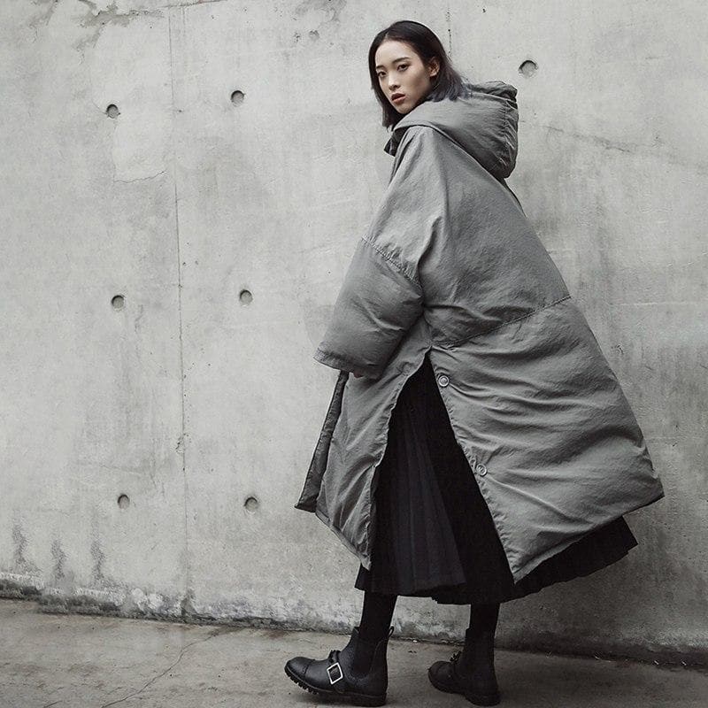 Extreme Oversized Grey Puffer Coat | Millennials dylinoshop