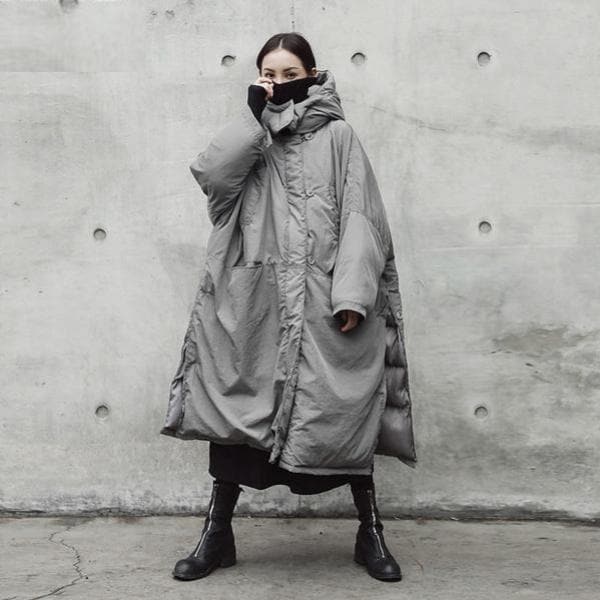 Extreme Oversized Grey Puffer Coat | Millennials dylinoshop