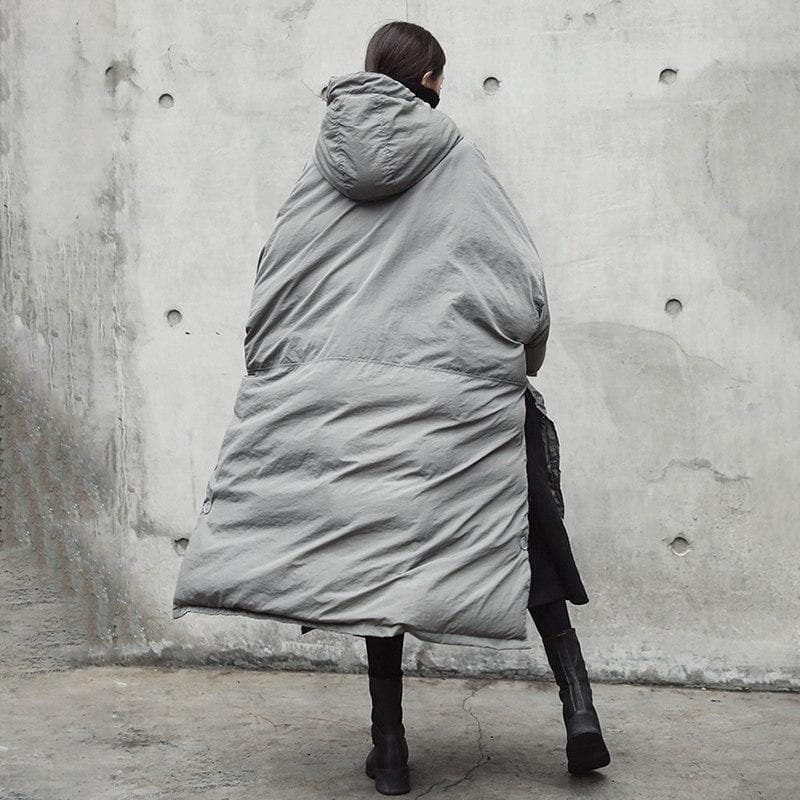 Extreme Oversized Grey Puffer Coat | Millennials dylinoshop