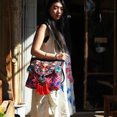 Handmade Ethnic Embroidered Floral Boho Bag dylinoshop