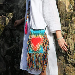 Handmade Tie Dye Hippie Bag dylinoshop