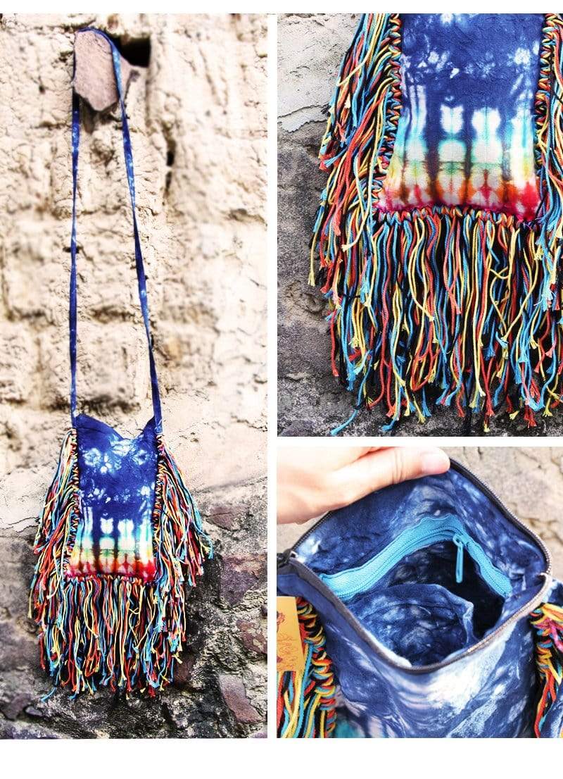 Handmade Tie Dye Hippie Bag dylinoshop