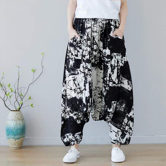 Abstract Art Inspired Harem Pants dylinoshop