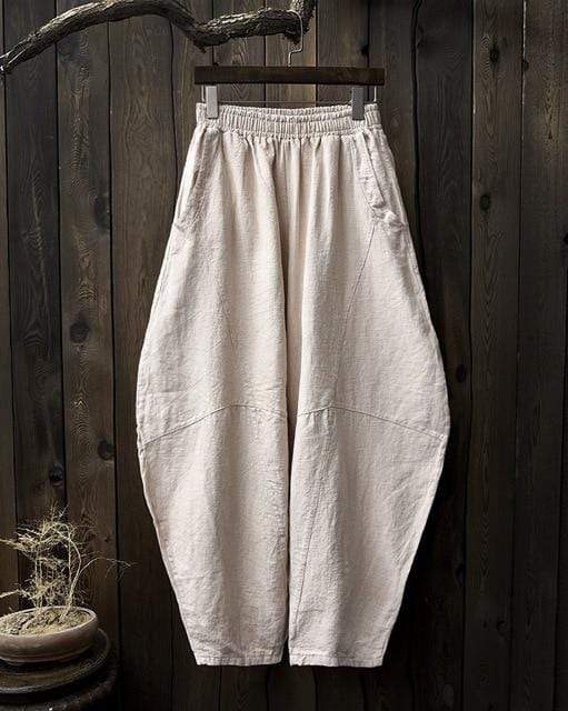 Wide Leg Linen Harem Pants | Zen Buddha Trends