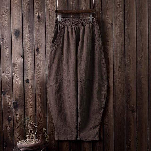 Wide Leg Linen Harem Pants | Zen Buddha Trends