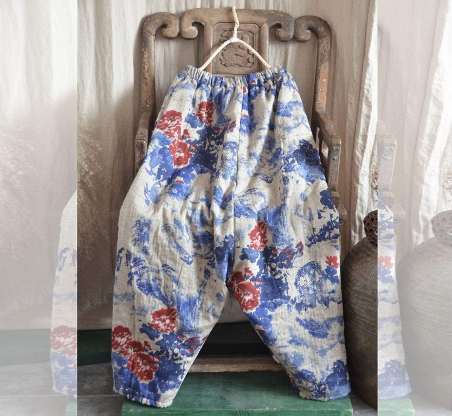 Cotton And Linen Harem Pants dylinoshop