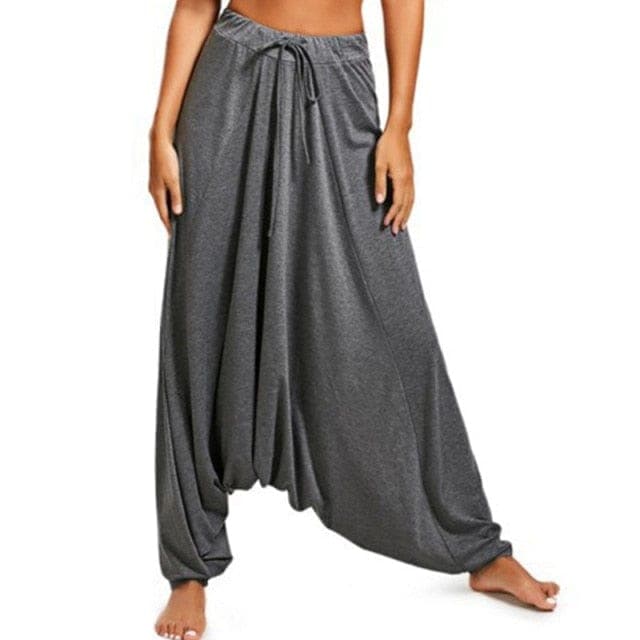 High Waist Drawstring Harem Pants dylinoshop