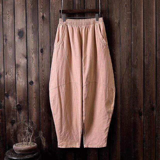 Wide Leg Linen Harem Pants | Zen Buddha Trends