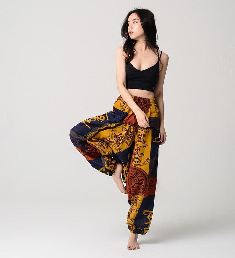 Ethnic Art Tribal Harem Pants dylinoshop