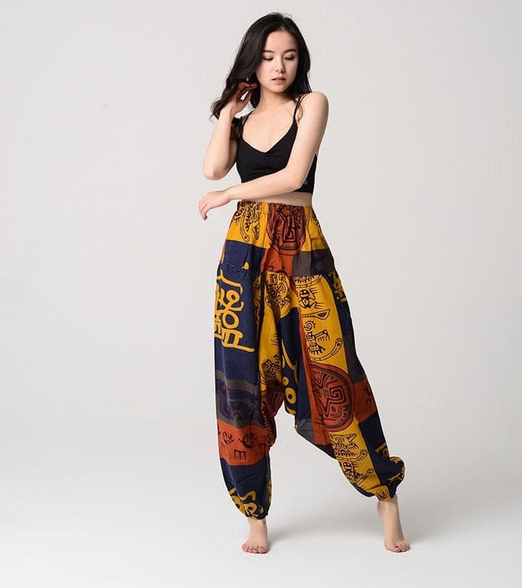 Ethnic Art Tribal Harem Pants dylinoshop