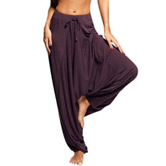 High Waist Drawstring Harem Pants dylinoshop