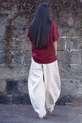 Wide Leg Linen Harem Pants | Zen Buddha Trends