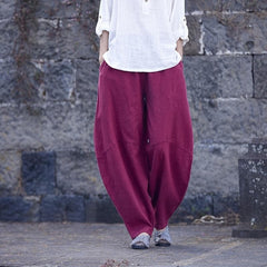 Wide Leg Linen Harem Pants | Zen Buddha Trends