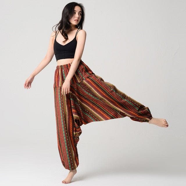 Zen Geometry Loose Harem Pants Buddha Trends