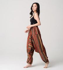 Zen Geometry Loose Harem Pants Buddha Trends