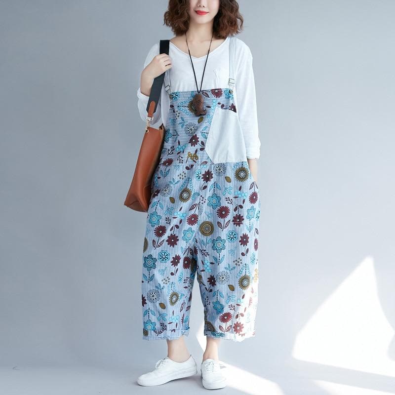 Hippie Dippie Floral Patchwork Overall dylinoshop