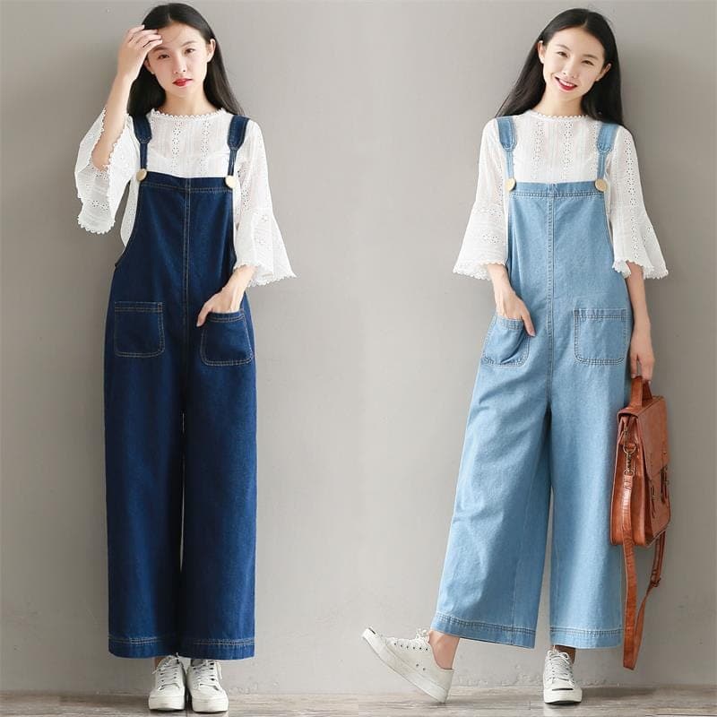 Kylie Oversized Denim Overall dylinoshop