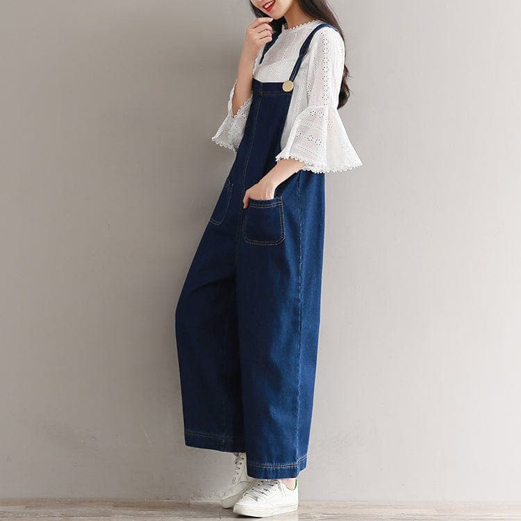 Kylie Oversized Denim Overall dylinoshop