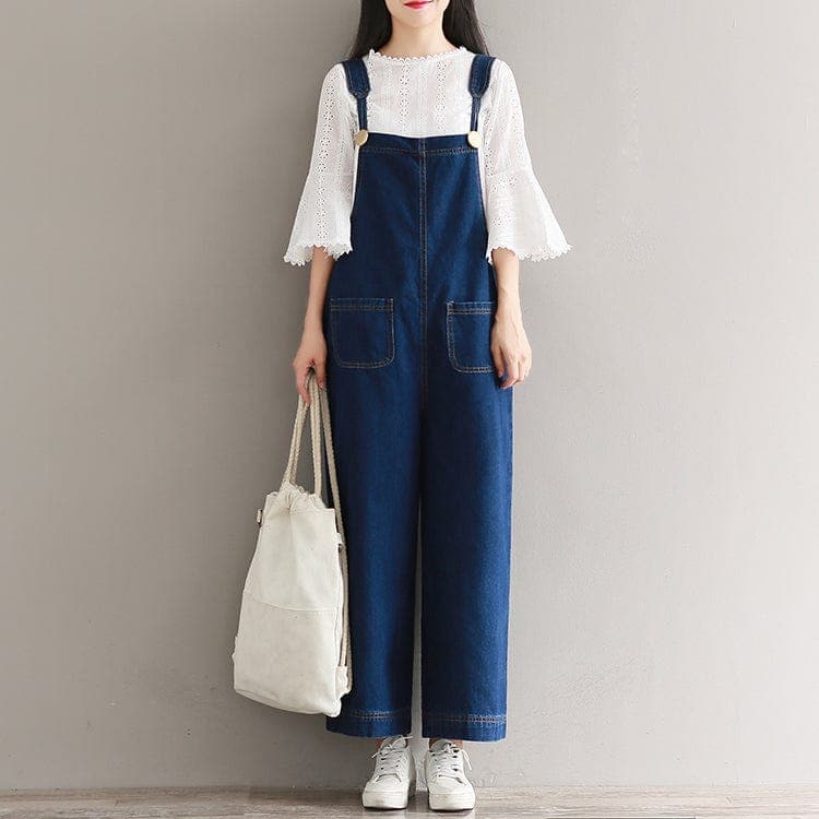 Kylie Oversized Denim Overall dylinoshop