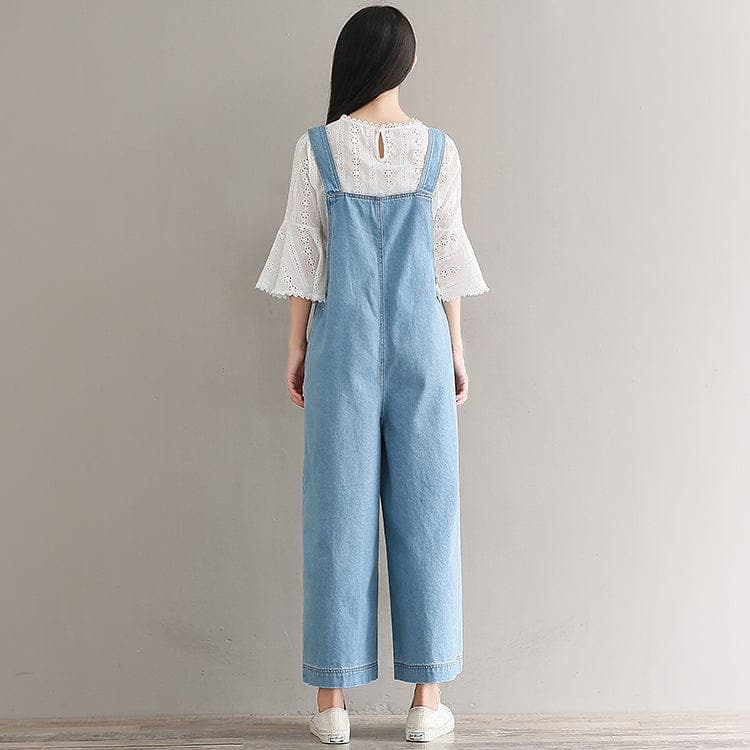 Kylie Oversized Denim Overall dylinoshop