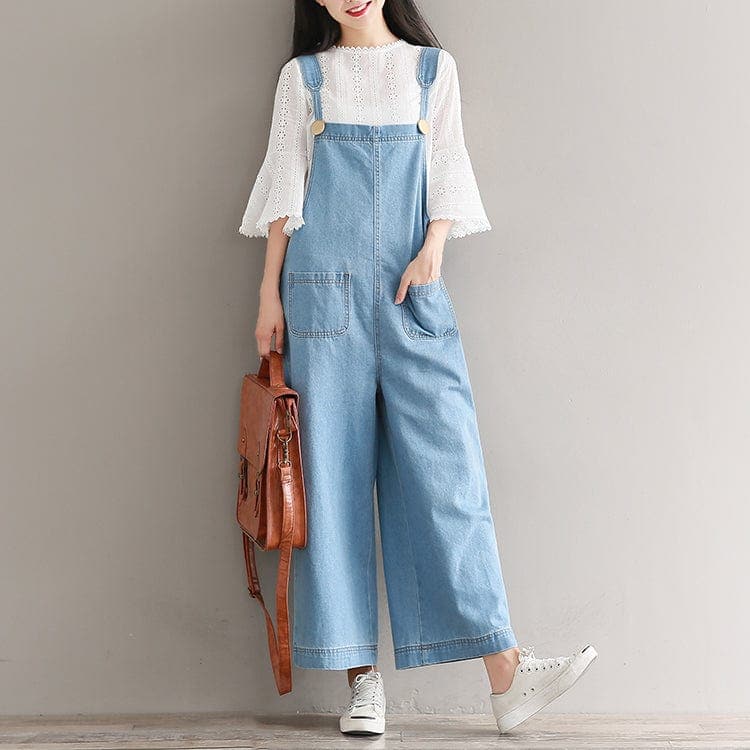 Kylie Oversized Denim Overall dylinoshop