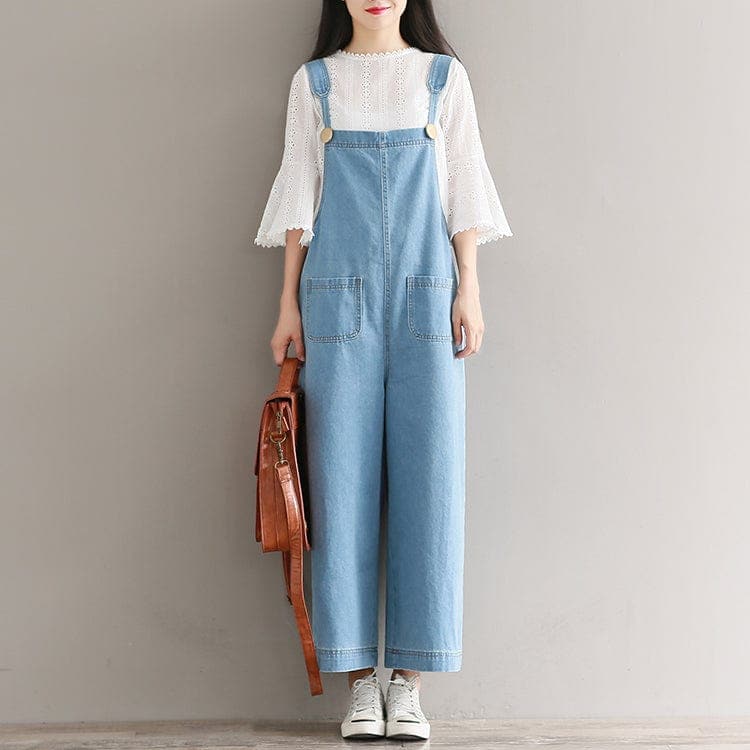 Kylie Oversized Denim Overall dylinoshop