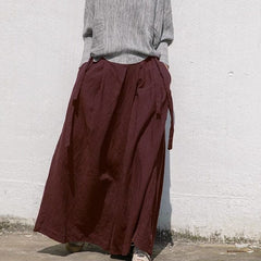 Oversized Wide Leg Linen Pants | Lotus Buddhatrends