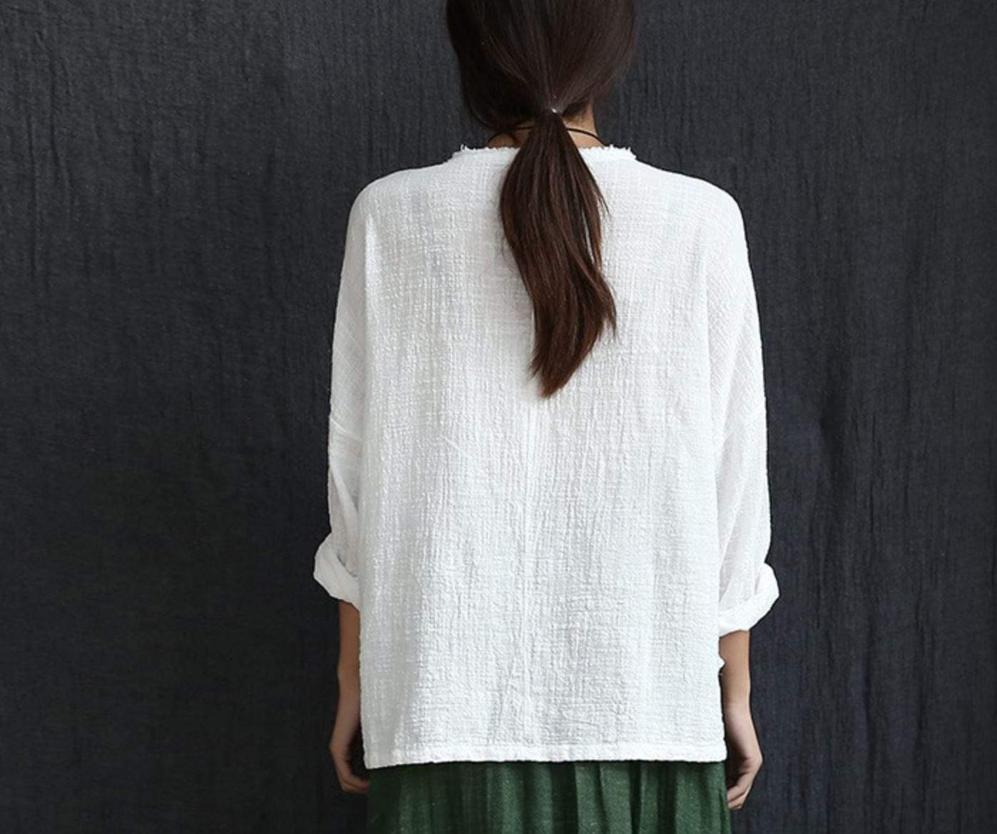 Long Sleeve Linen Shirt  | Zen dylinoshop