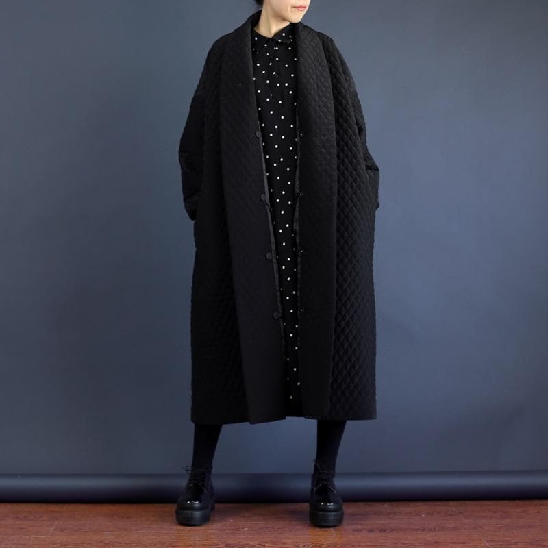 Loose Oversized Black Trench Coat dylinoshop