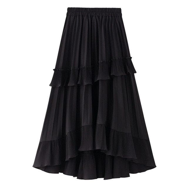 Summer Quest Boho Ruffled Skirt Buddha Trends