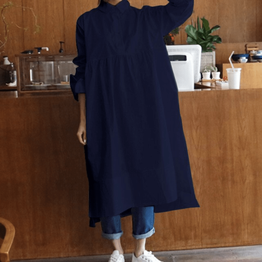 Plus Size Oversized Shirt Dress Buddha Trends