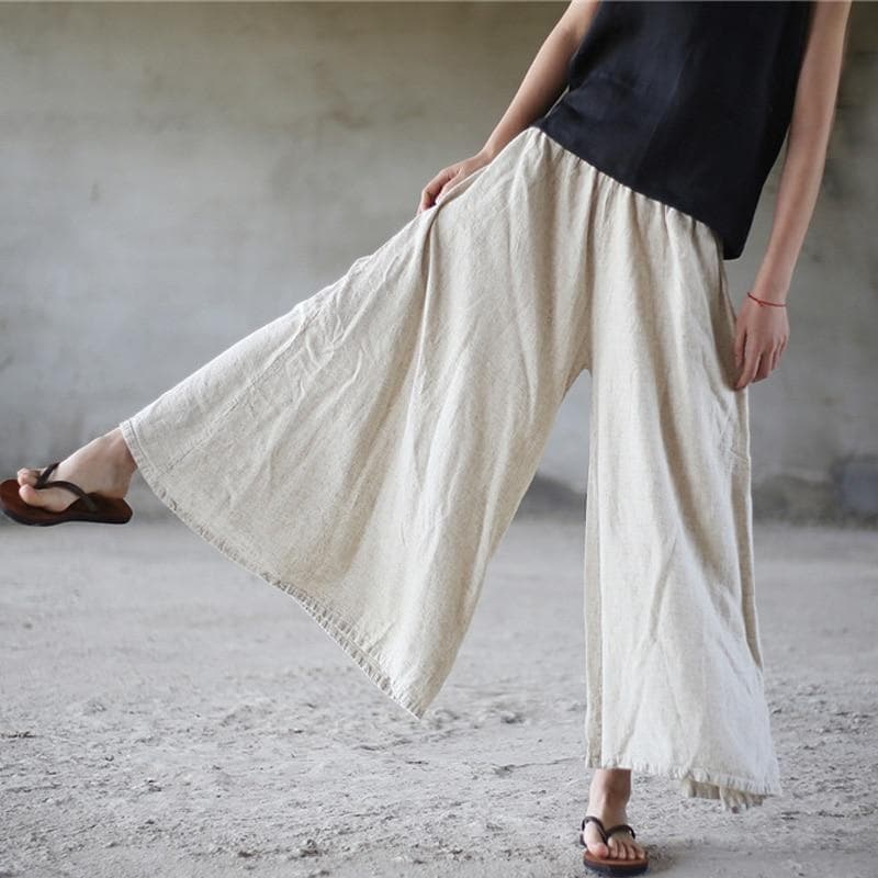 Flowy & Free Linen Palazzo Pants  | Zen dylinoshop