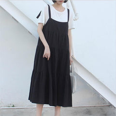 Amaya Plus Size Overall Dress dylinoshop