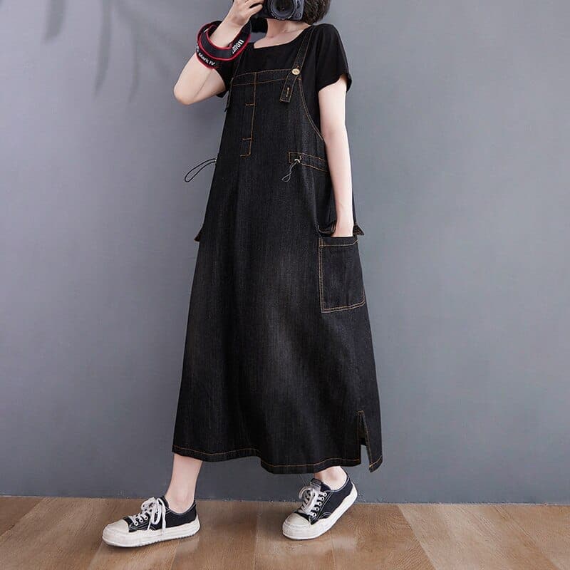 Daniella Oversized Denim Overall Dress dylinoshop